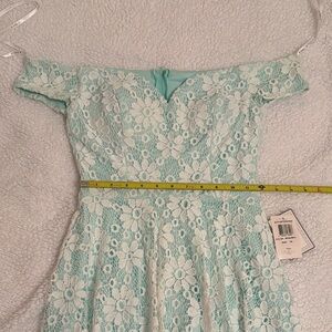 B Darlin Mint Lace Dress